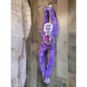 Wild Republic Purple Monkey sequin plush stuffed animal toy figure